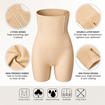Curvy Peach™ Seamless Tummy Shaper (Pack of 2)