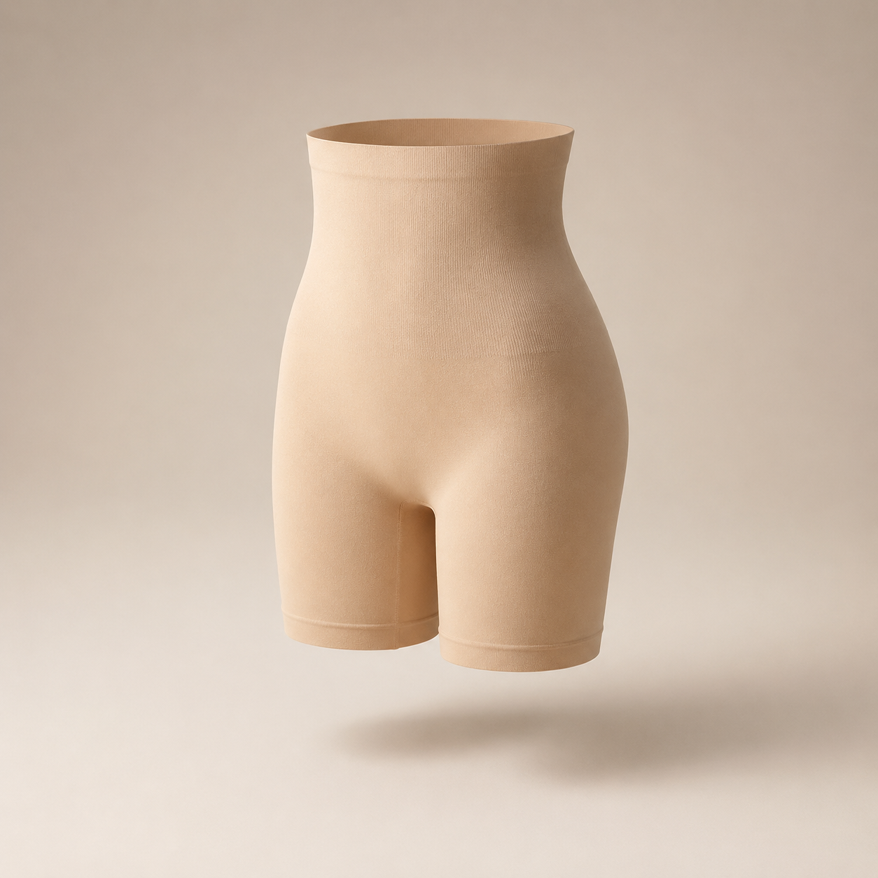 Close-up of seamless waistband and breathable stretch fabric